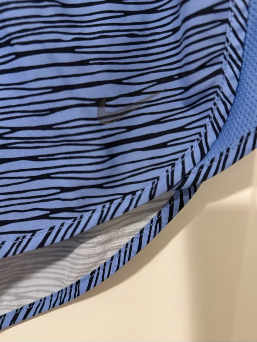 Nike‎ Women's Blue Striped Swim Shorts Size M #112